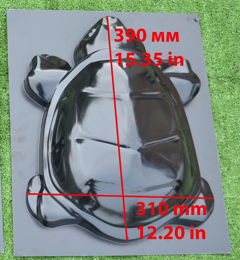 SvitMolds Set 3 pcs Molds Turtle Family Mold Concrete Cement Mould ABS Tortoise Garden Path Decor Statue D14 - Image 1